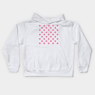 Cute pink circle pattern Kids Hoodie